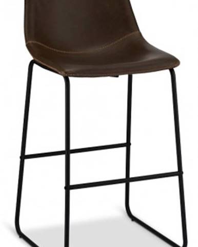 Barová židle barová židle guaro tmavě hnědá, černá