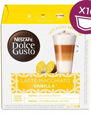 Kapsle, náplně kapsle nescafé dolce gusto latte macchiatto vanilla, 16ks