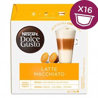 Kapsle, náplně kapsle nescafé dolce gusto latte macchiatto, 16ks