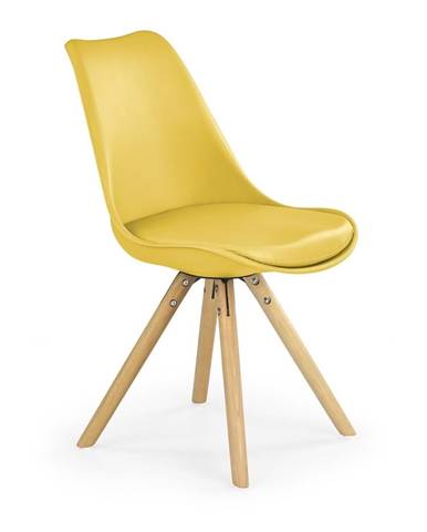 Halmar Jídelní židle K201, žlutá
