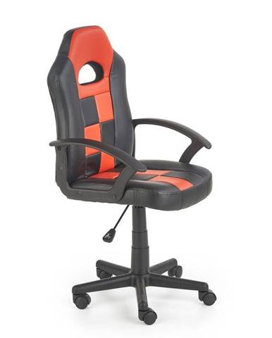 Halmar Dětská židle Storm, černá/červená