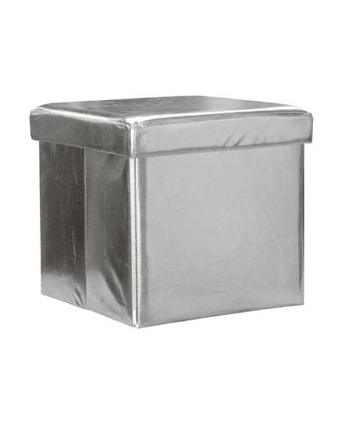 Sedací úložný box stříbrný