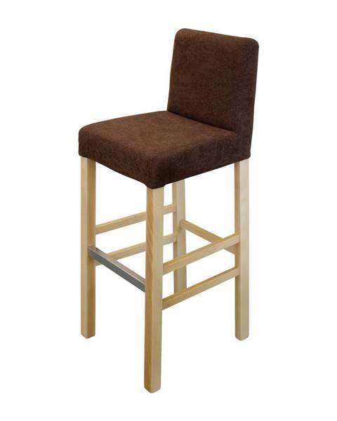IDEA Nábytek Barová židle BARI buk/tmavě hnědá
