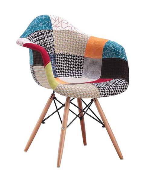 IDEA Nábytek Jídelní židle DUO patchwork barevná