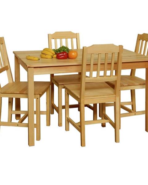 IDEA Nábytek Stůl + 4 židle 8849 lak