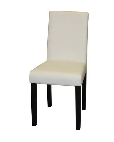 Židle PRIMA bílá/hnědá 3036