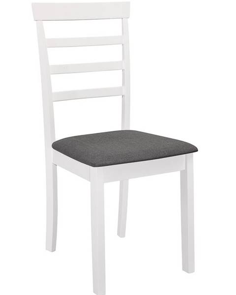Smartshop Jídelní čalouněná židle VILLACH bílá/šedá