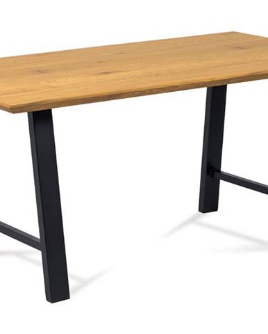 Jídelní stůl 160x90 cm HT-715 OAK, dub/kov