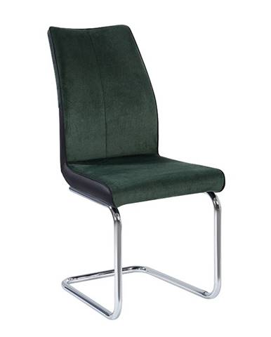 Jídelní židle FARULA, smaragd/černá