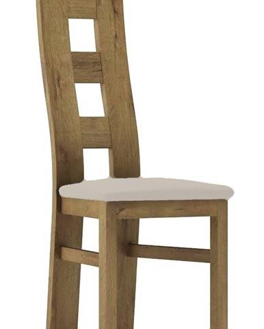 Čalouněná židle TADEÁŠ, dub stirling/Victoria 20