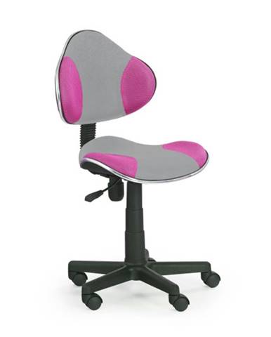 Dětská židle FLASH-2, šedá/růžová