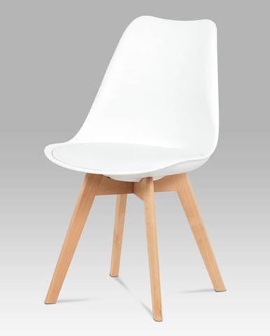 Jídelní židle CT-752 WT, bílá / masiv buk