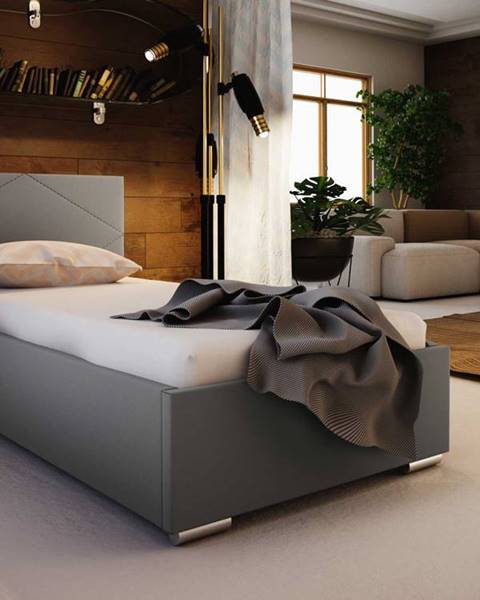 Čalouněná postel SOFIE 5 80X200 cm, béžová látka