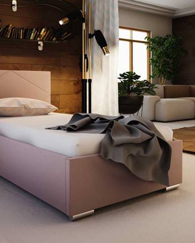 Čalouněná postel SOFIE 5 80X200 cm, růžová látka