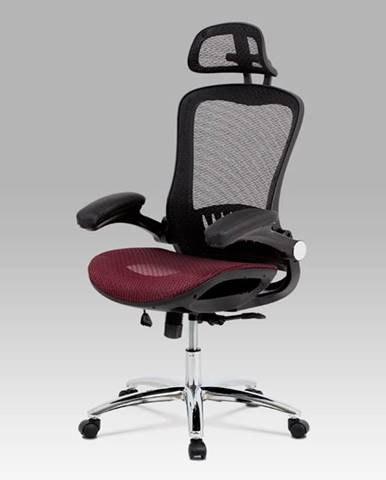 Kancelářská židle KA-A185 RED, černá/červená