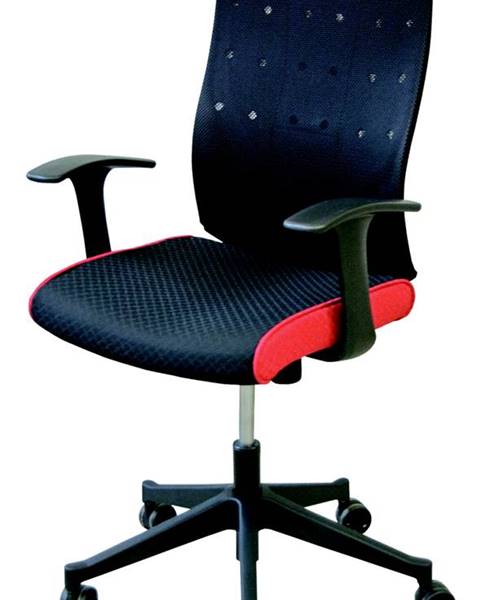 MB Domus Manažerská židle VICKY, černá/červená