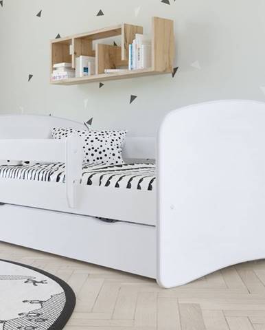 Dětská postel bez vzoru BABYDREAMS 80x180 cm, bílá - bed without mattress bez wzoru