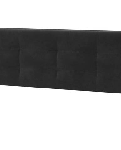 Čalouněná opěrka hlavy k posteli 160x200 cm, černá