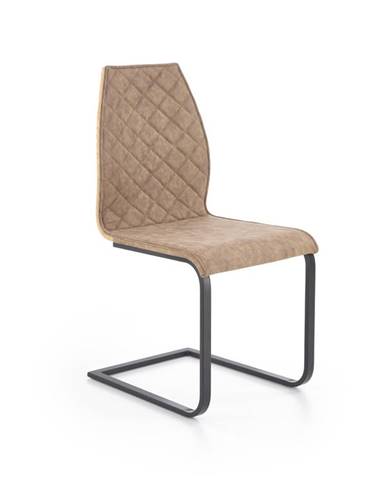 Jídelní židle K-265, hnědá/dub