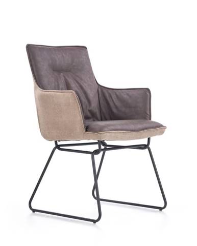 Jídelní židle K-271, tmavě šedá/světle šedá