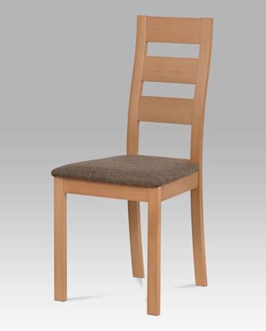 Dřevěná židle BC-2603 BUK3, buk/potah hnědý