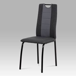 Jídelní židle DCL-399 GREY, antracit/šedá/matná černá