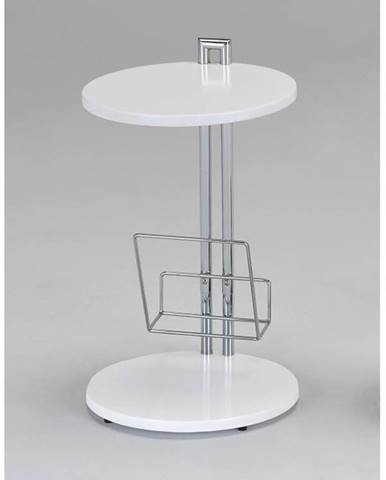ANABEL odkládací stolek, bílá/chrom