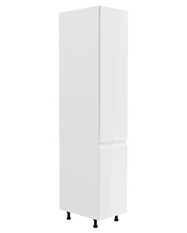 ASPEN, vysoká skříňka D40SP levá, bílá/bílý lesk