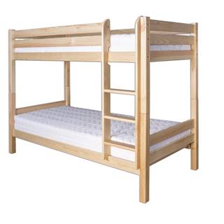 Patrová postel LK136, 90x200 + 90x200, masiv borovice