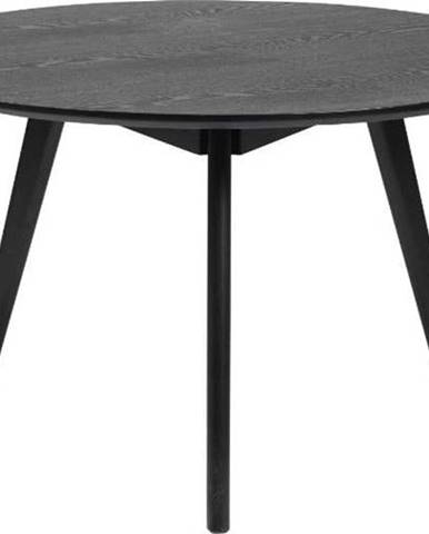 Černý konferenční stolek Rowico YuRAi, ⌀ 90 cm
