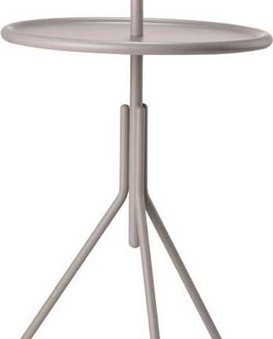 Šedý kovový odkládací stolek Zone Inu, ø 33,8 cm