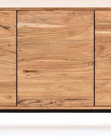 Komoda z akáciového dřeva Kave Home Delsie, 147 x 81 cm