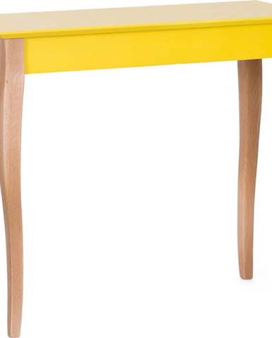 Žlutý odkládací stolek Ragaba Console, délka 85 cm