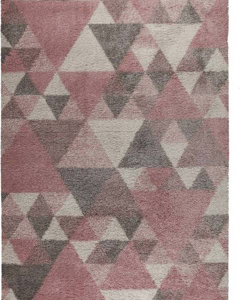Flair Rugs Růžovo-šedý koberec Flair Rugs Nuru, 80 x 150 cm