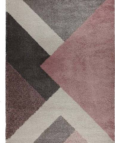 Růžovo-šedý koberec Flair Rugs Zula, 160 x 230 cm