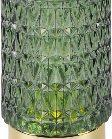 Zelená LED skleněná světelná dekorace PT LIVING Diamond