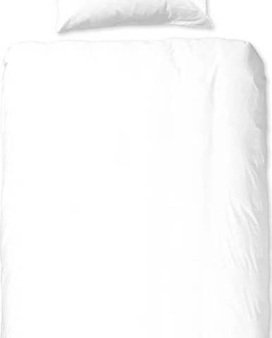 Bílé bavlněné povlečení na jednolůžko Good Morning Universal, 140 x 220 cm