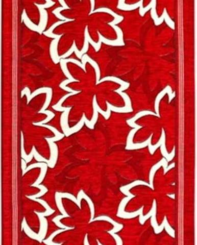 Červený běhoun Floorita Maple, 55 x 140 cm