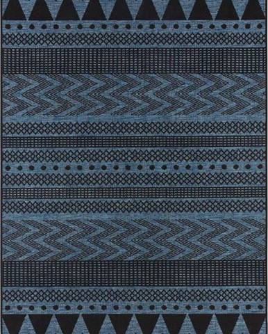 Tmavě modrý venkovní koberec Bougari Sidon, 70 x 140 cm