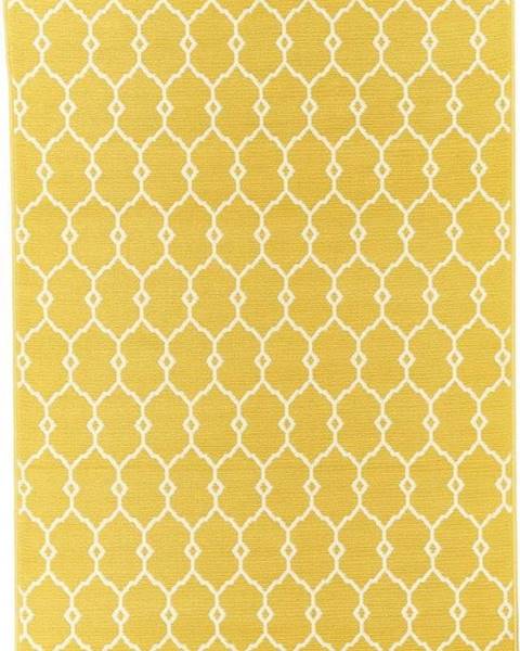 Floorita Žlutý venkovní koberec Floorita Trellis, 133 x 190 cm