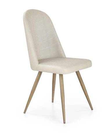 Halmar Jídelní židle K214, krémová/medový dub