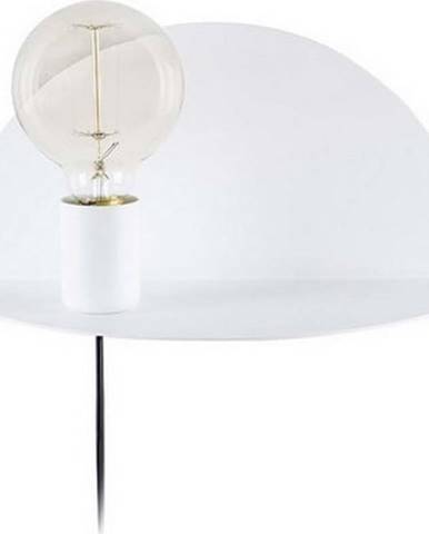 Bílé nástěnné svítidlo s poličkou Homemania Decor Shelfie, délka 15 cm