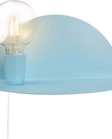 Modré nástěnné svítidlo s poličkou Homemania Decor Shelfie