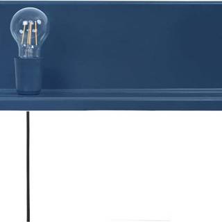 Modré nástěnné svítidlo s poličkou Homemania Decor Shelfie2