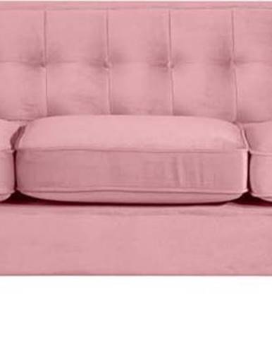 Růžová pohovka Max Winzer Jeronimo, 215 cm