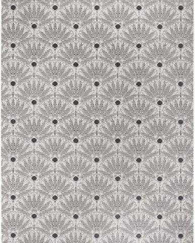 Černo-šedý venkovní koberec Ragami Amsterdam, 120 x 170 cm