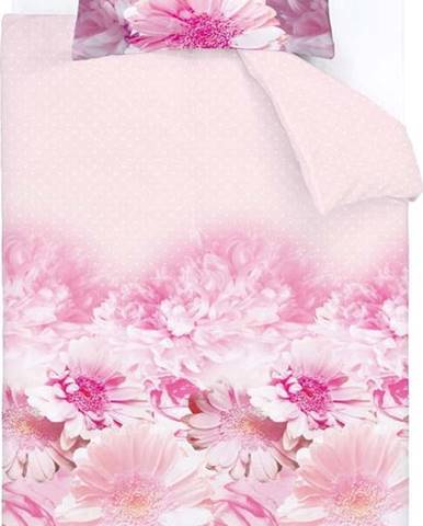 Růžové povlečení Catherine Lansfield Daisy Dreams, 135 x 200 cm