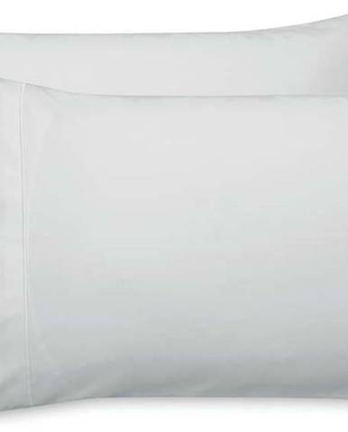 Sada 2 šedých povlaků na polštář z bavlněného saténu Bianca Standard Luxury, 50 x 75 cm