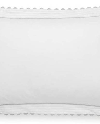 Bílý povlak na polštář z egyptské bavlny Bianca Ric Rac, 50 x 75 cm