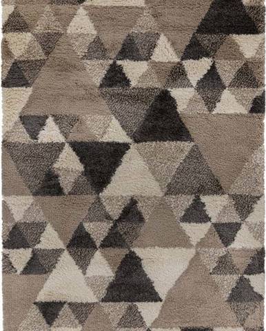 Šedohnědý koberec Flair Rugs Nuru, 60 x 230 cm